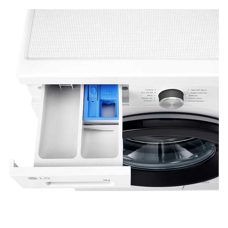 Lg Lavatrice F4NX1008NWK SERIE X1 8 Kg Essence White