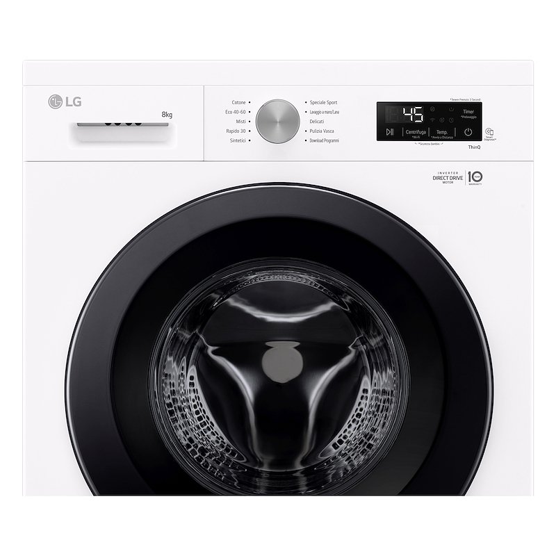 Lg Lavatrice F4NX1008NWK SERIE X1 8 Kg Essence White