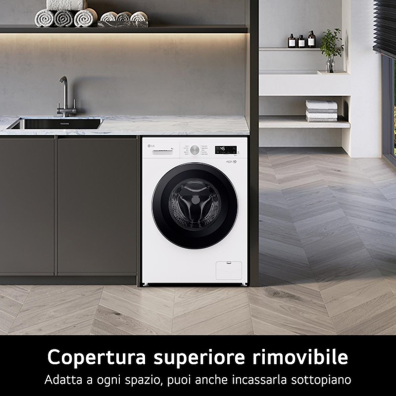 Lg Lavatrice F4NX1008NWK SERIE X1 8 Kg Essence White
