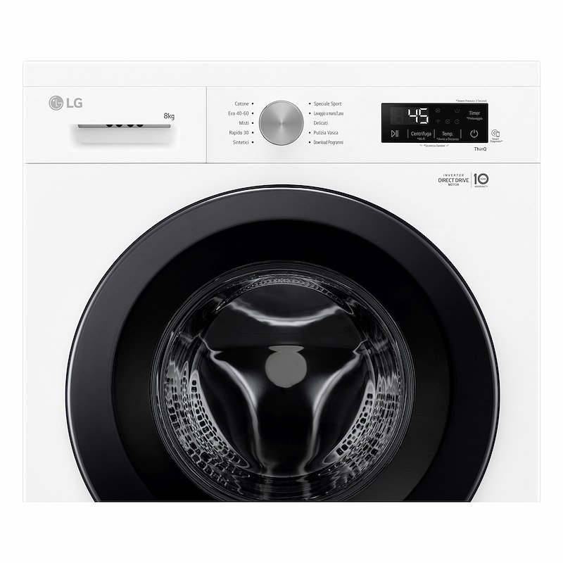 Lg Lavatrice F4NX1008NWK SERIE X1 8 Kg Essence White