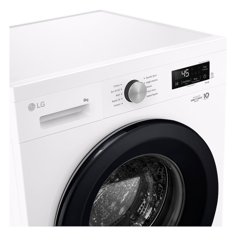 Lg Lavatrice F4NX1008NWK SERIE X1 8 Kg Essence White