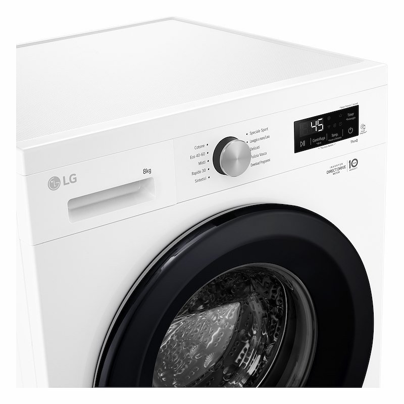 Lg Lavatrice F4NX1008NWK SERIE X1 8 Kg Essence White