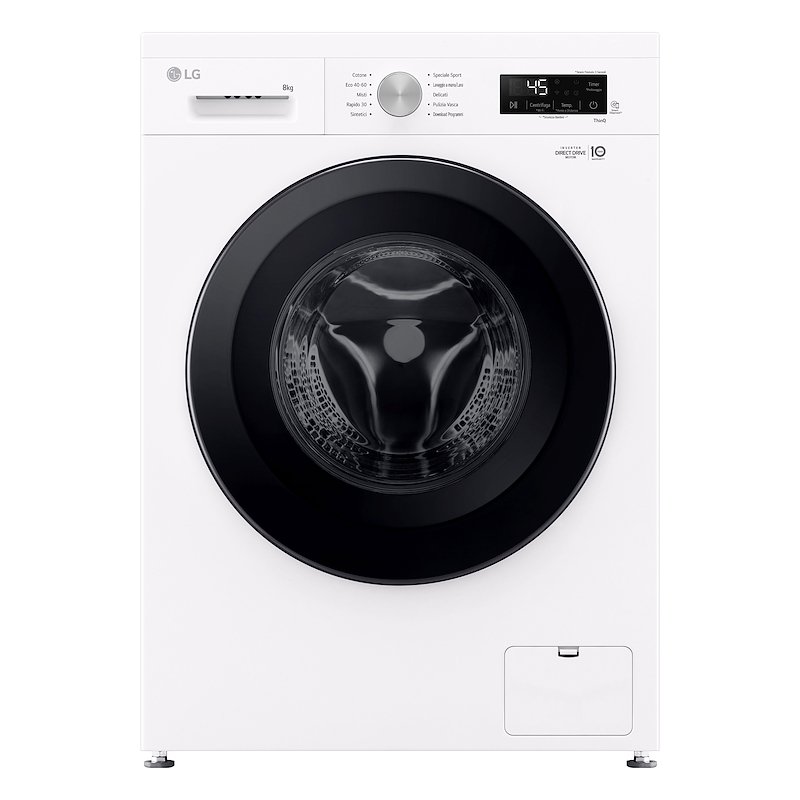 Lg Lavatrice F4NX1008NWK SERIE X1 8 Kg Essence White
