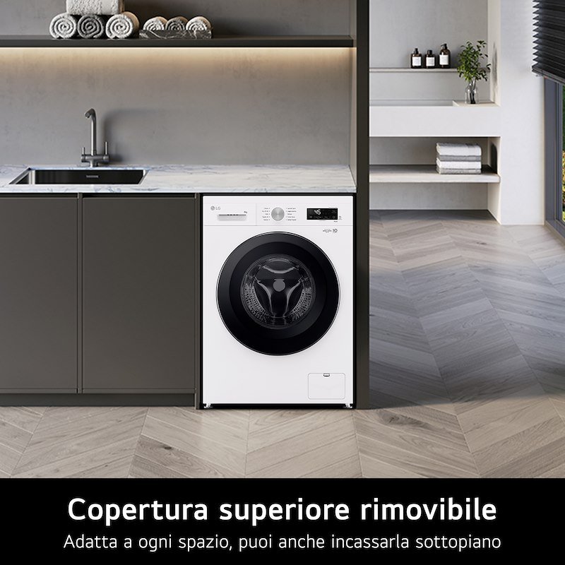 Lg Lavatrice F4NX1008NWK SERIE X1 8 Kg Essence White