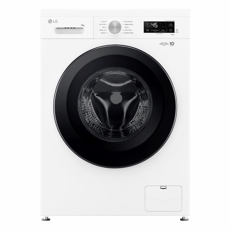 Lg Lavatrice F4NX1008NWK SERIE X1 8 Kg Essence White