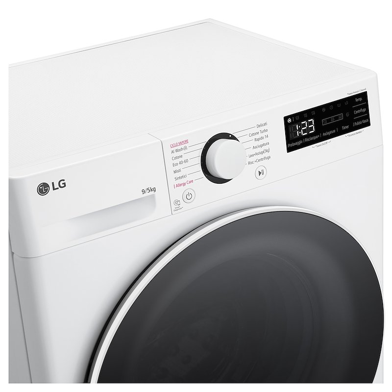 Lg Lavasciuga 9/5 Kg AI DD D2R5S09TSWW  Bianco