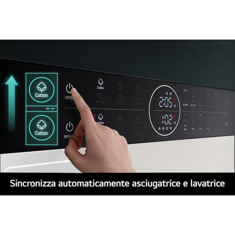 Lg Lavasciuga WASHTOWER WT1210EGF 12/10 Kg Beige Green