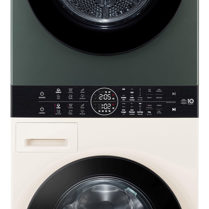 Lg Lavasciuga WASHTOWER WT1210EGF 12/10 Kg Beige Green