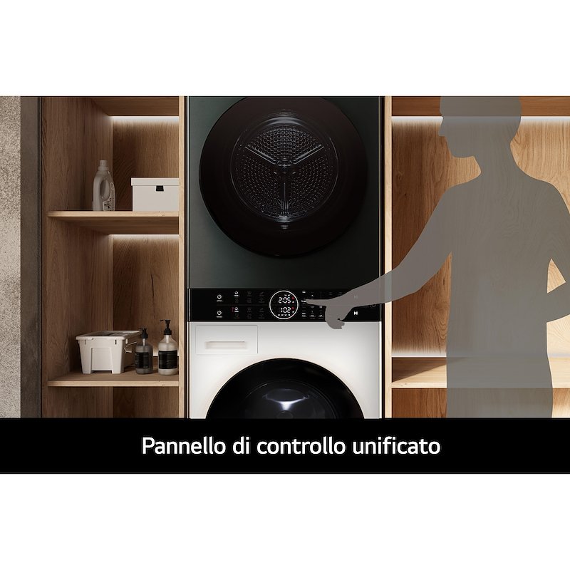 Lg Lavasciuga WASHTOWER WT1210EGF 12/10 Kg Beige Green