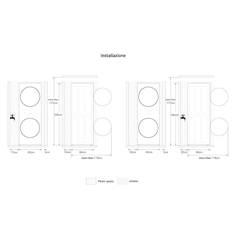 Lg Lavasciuga WASHTOWER WT1210EGF 12/10 Kg Beige Green