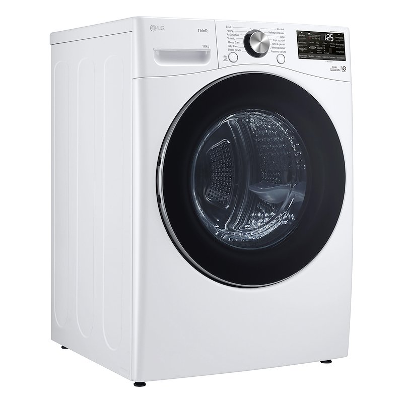 Lg Asciugatrice a Pompa di Calore 18 Kg Rh18u8avcw Bianco