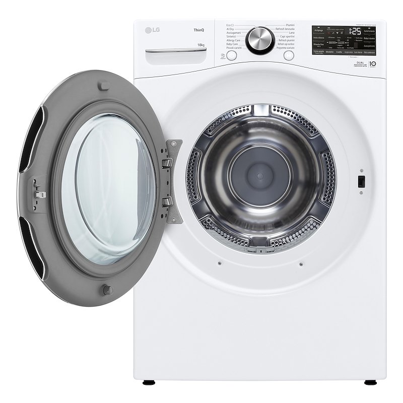 Lg Asciugatrice a Pompa di Calore 18 Kg Rh18u8avcw Bianco