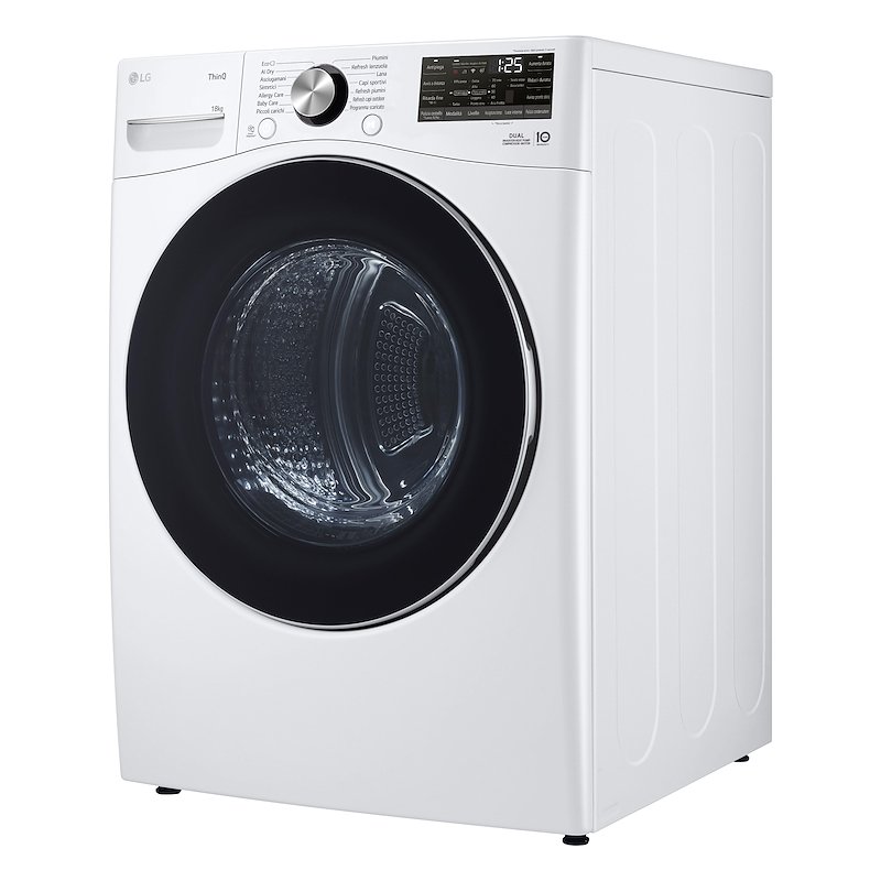 Lg Asciugatrice a Pompa di Calore 18 Kg Rh18u8avcw Bianco