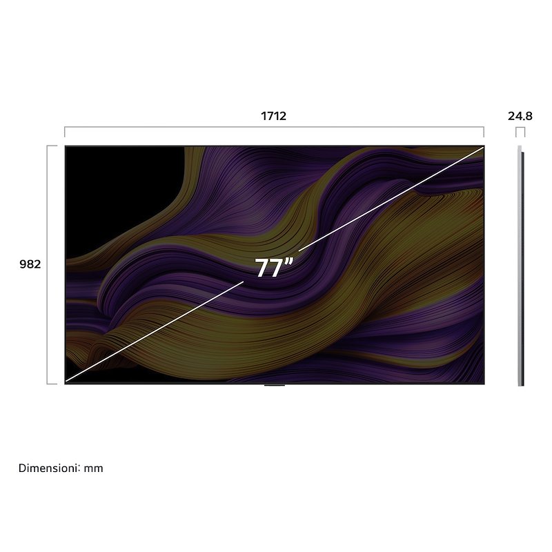 Lg Smart TV OLED 77" Oled77g54lw Rocky Black