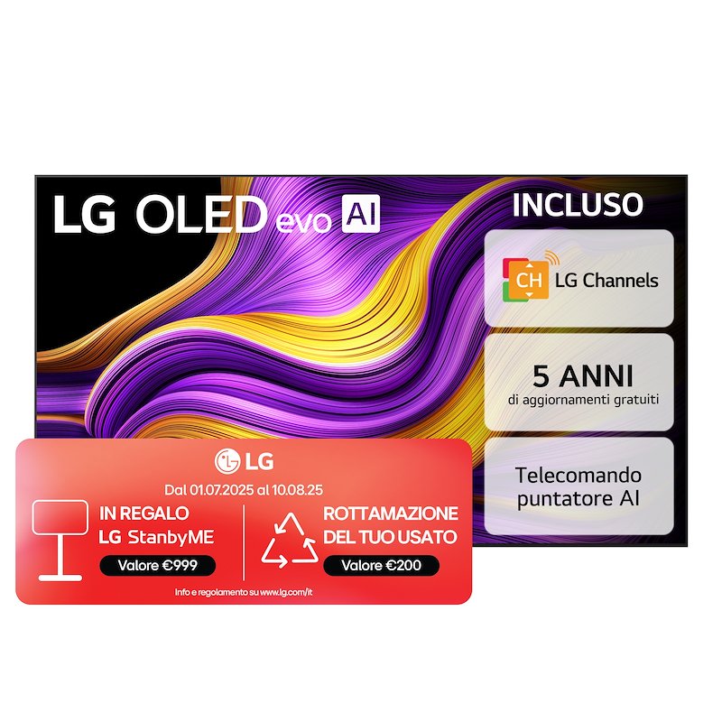 Lg Smart TV OLED 77" Oled77g54lw Rocky Black