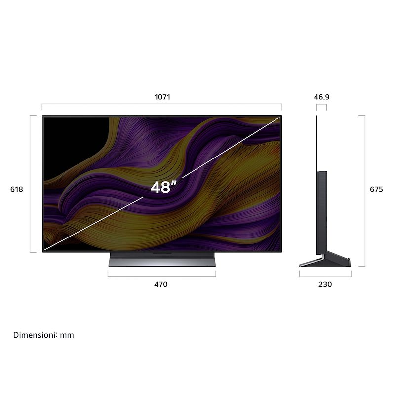 Lg Smart TV OLED 48" Oled65g56ls Rocky Black