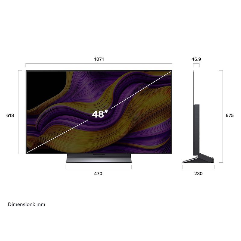 Lg Smart TV Oled 48" Oled48g56ls Rocky Black