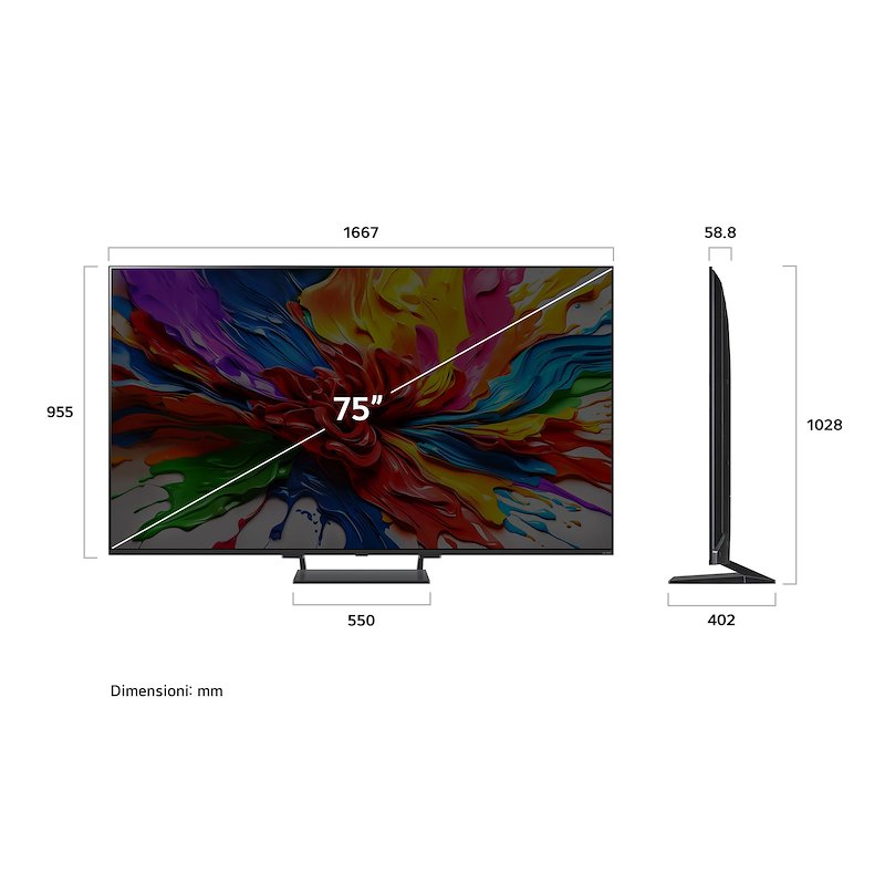 Lg TV MINI LED 75" 75qned93a6a Black