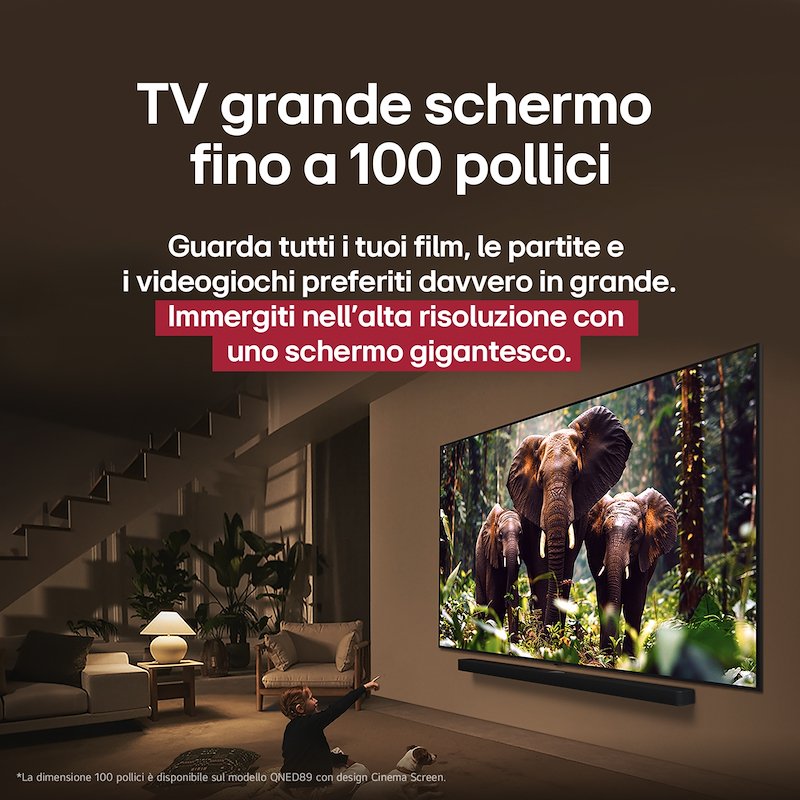 Lg TV LED 100" 100qned86a6 Charcoal Black