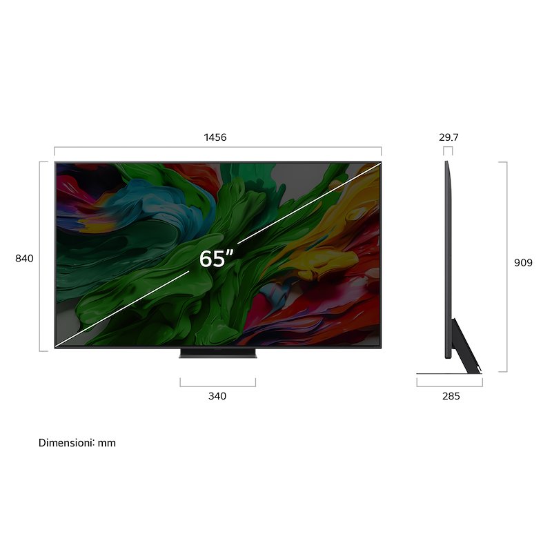 Lg Smart TV QNED EVO 65" 65qned86a6a Charcoal Black