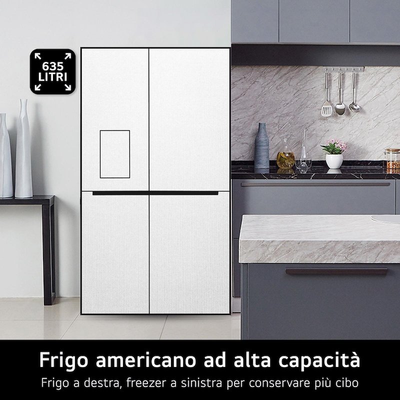 Lg Frigorifero americano Gslc41pype Prime Silver