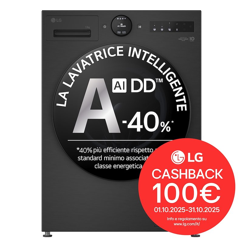 Lg Lavatrice 13Kg F4x7013tbb Matte Black