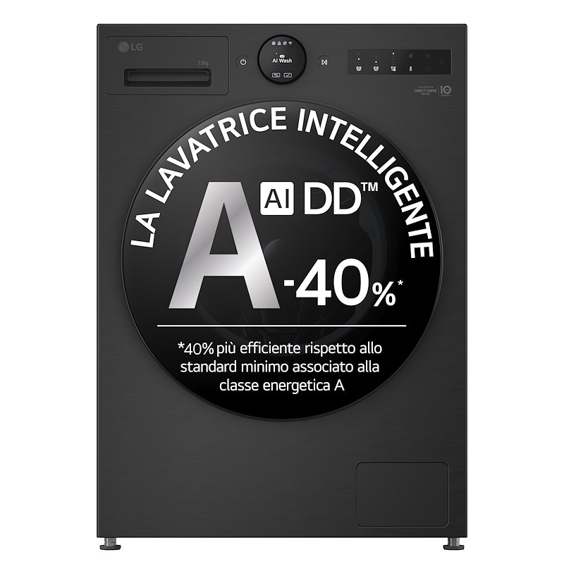 Lg Lavatrice 13Kg F4x7013tbb Matte Black