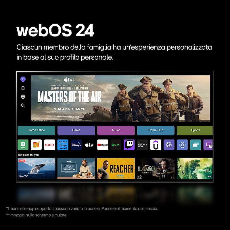 LgTV OLED 83" Oled83b49la Nero