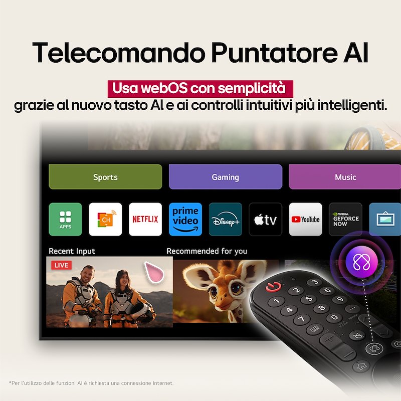 Lg TV MINI LED 55" 55qned70a6A nero