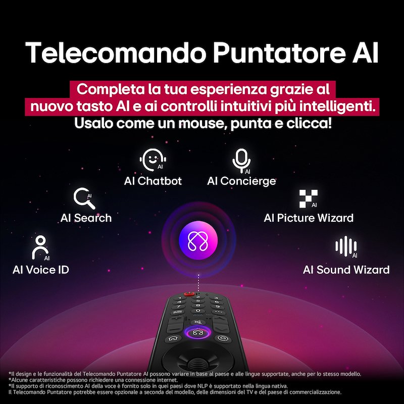 Lg TV QNED 65" AI QNED70 65qned70a6a Charcoal Black