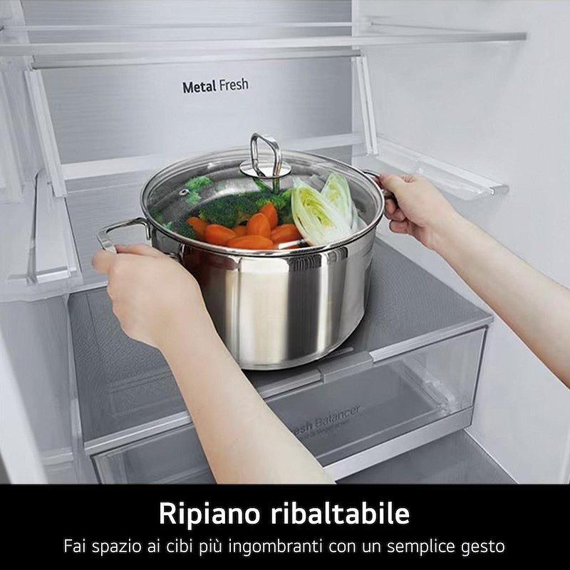 Lg Frigorifero combinato Gbv7280amb Metal Sorbet