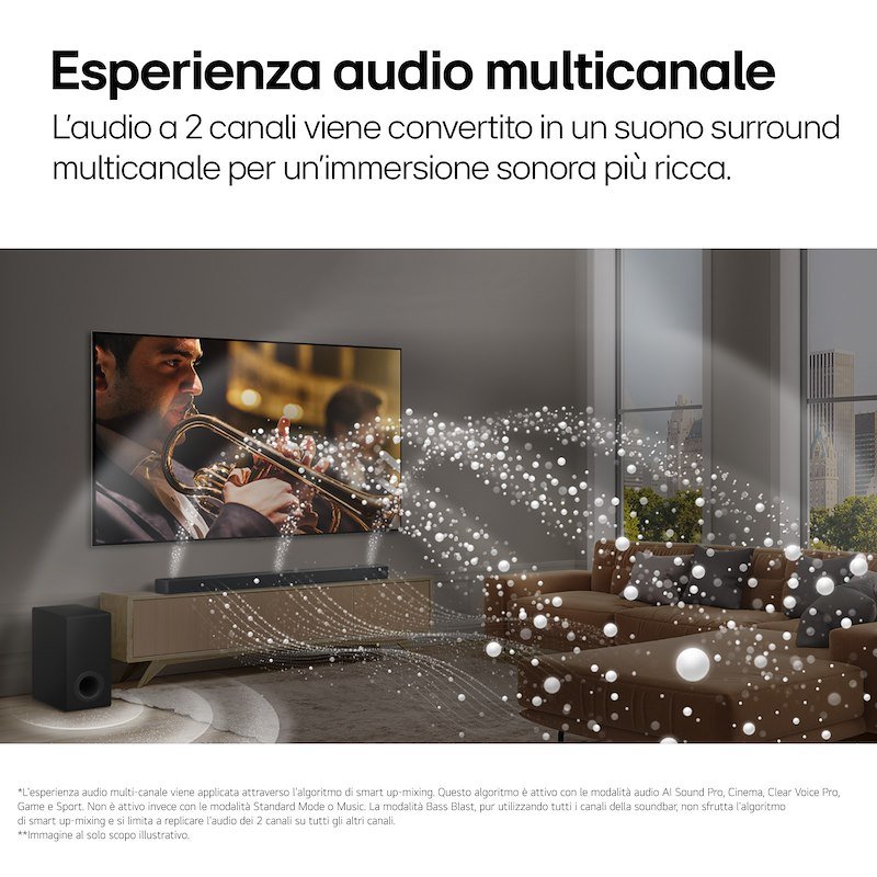 Lg Soundbar con subwoofer S70ty.aeuslld