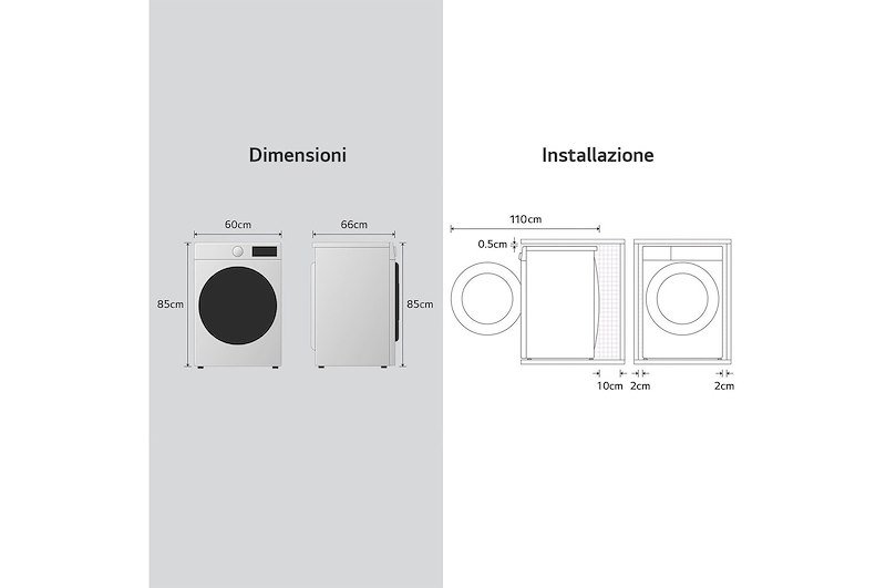Lg Asciugatrice Intelligente AI Dry 9 kg Rnx5009twbb