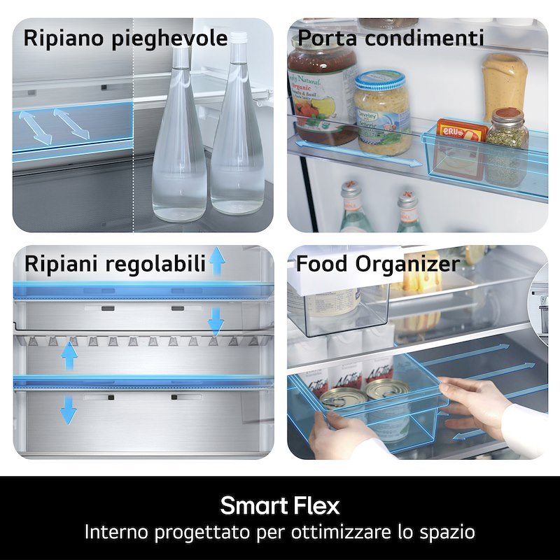 Lg Frigorifero combinato Gbbs323cpy Argento