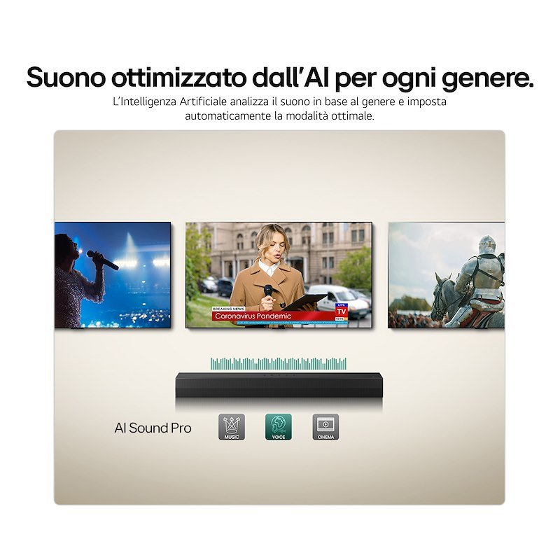 Lg Soundbar 2.0 S20a Nero