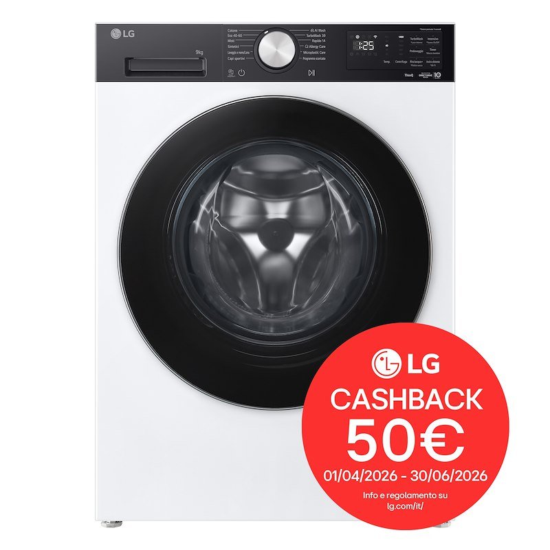 Lg Lavatrice smart 9kg F4nx5009tkc