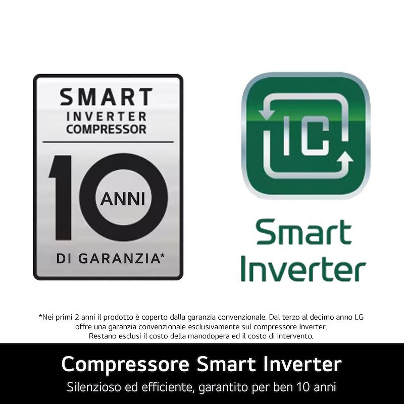 Lg Frigorifero Combinato 465L Gbbw726aev Nero