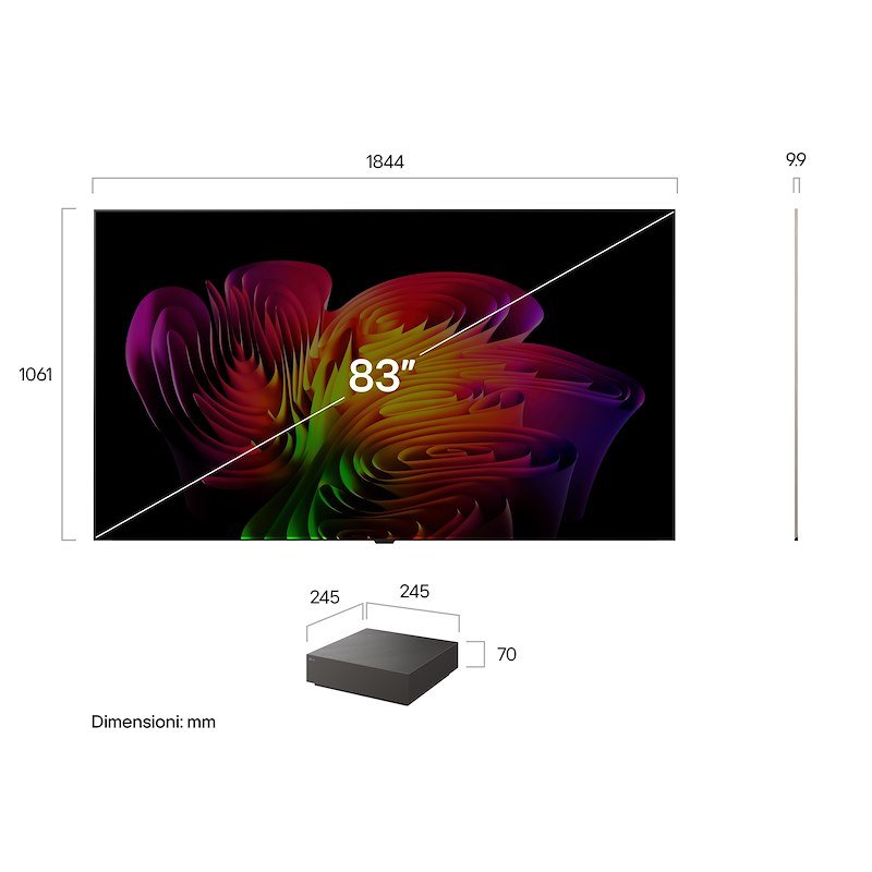 LG TV 83" OLED evo AI W6 Oled83w69la.api Umber Brown