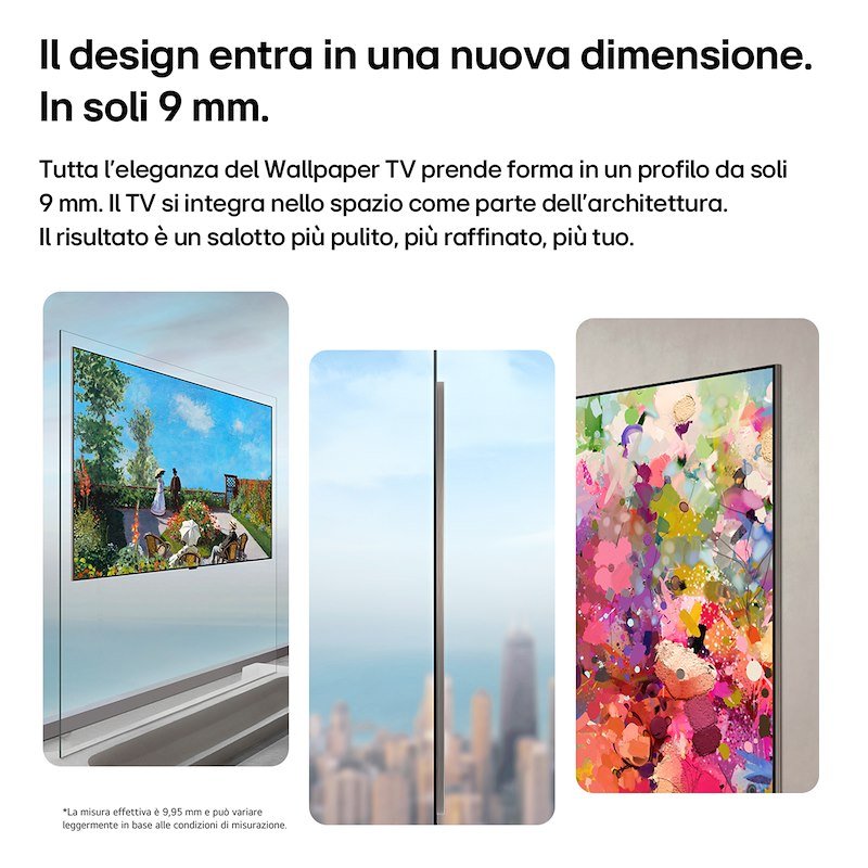 Lg TV Oled 77" Wallpaper Evo Ai W6 Oled77w69la Umber Brown