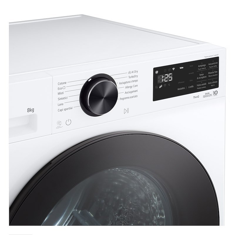 Lg Asciugatrice 10 kg Rhx7010tlb Bianco