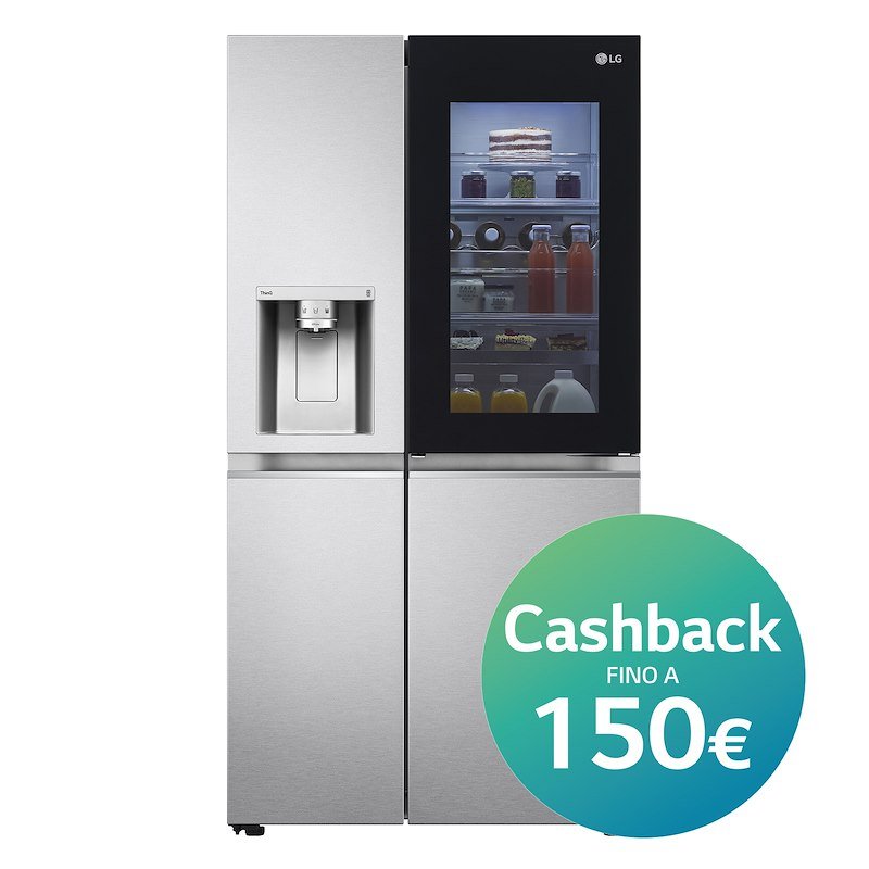 Lg Frigorifero Side-by-Side Gsxv90mbae Stainless steel