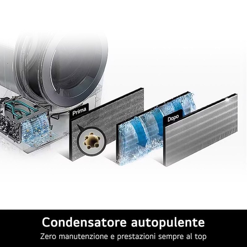 Lg Asciugatrice Intelligente AI Dry 9 kg Rhx9009twc Bianco