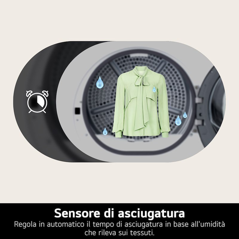 Lg Asciugatrice Intelligente AI Dry 9 kg Rhx9009twc Bianco