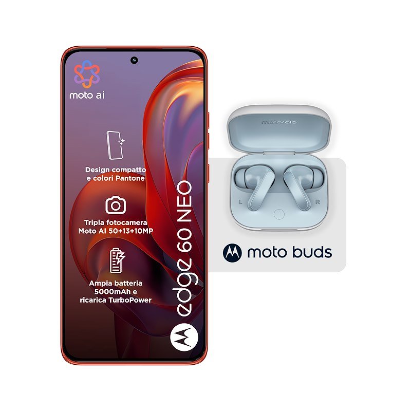 Motorola Smartphone Edge 60 Neo 8/256 GB Poinciana + MOTO BUDS