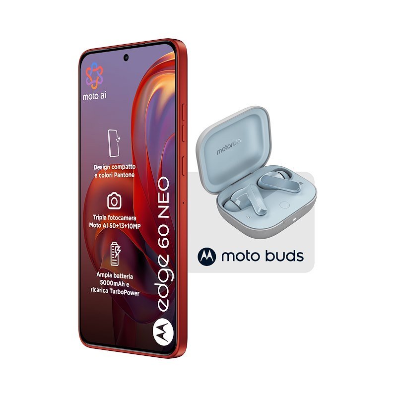 Motorola Smartphone Edge 60 Neo 8/256 GB Poinciana + MOTO BUDS