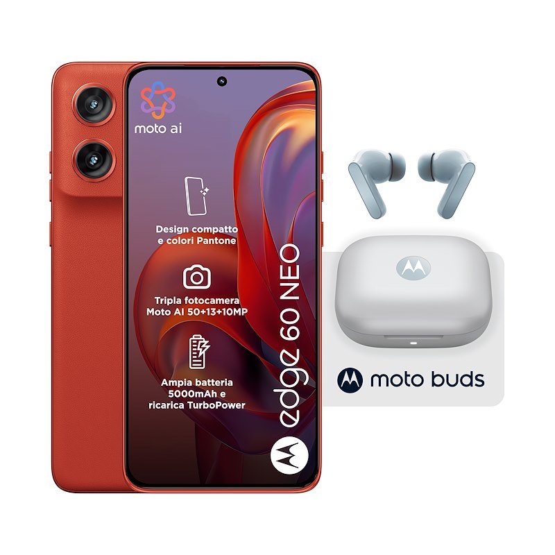 Motorola Smartphone Edge 60 Neo 8/256 GB Poinciana + MOTO BUDS