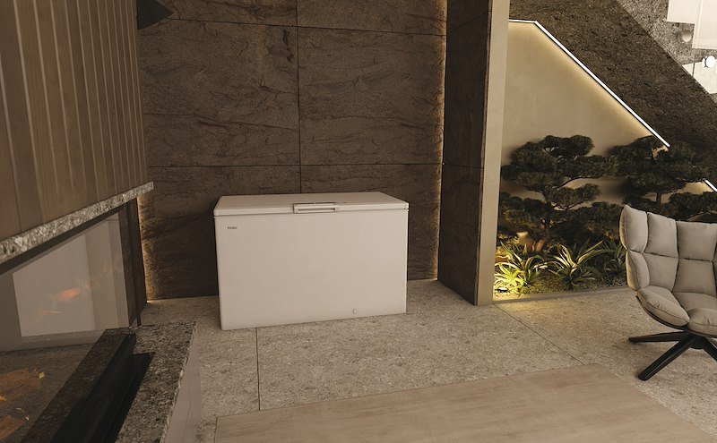 Haier Congelatore a Pozzetto HCE420E 418 l Bianco