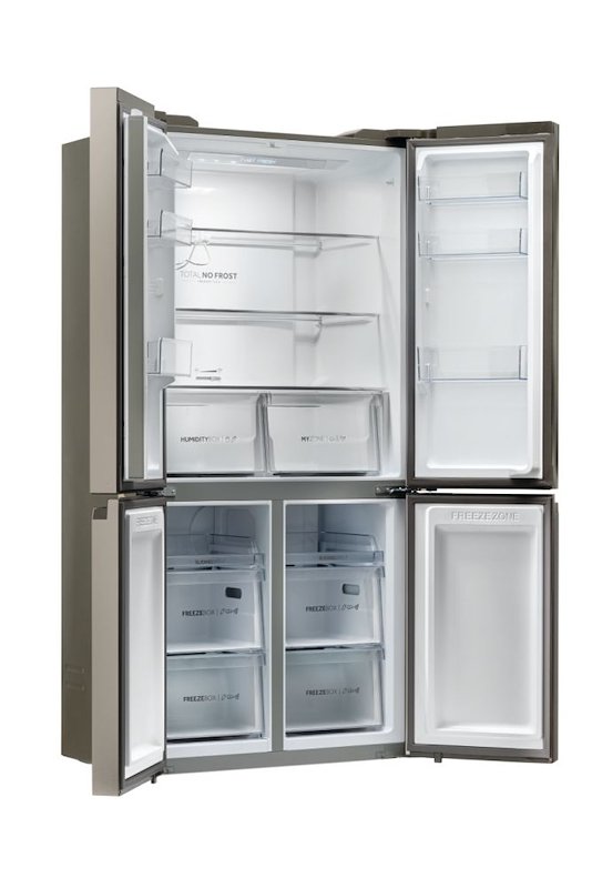 Haier Frigorifero Americano HCR5919ENMP Platino, Acciaio inossidabile