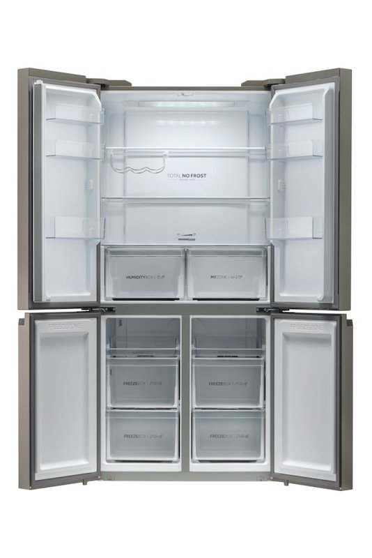 Haier Frigorifero Americano HCR5919ENMP Platino, Acciaio inossidabile