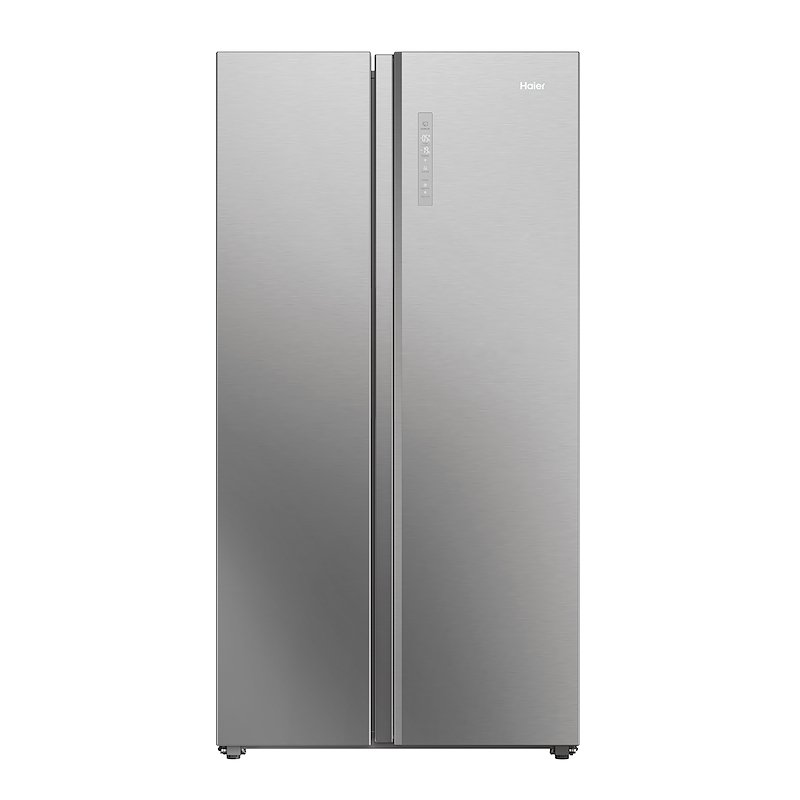 Haier -Frigorifero Side by Side HSW79F18ANMM Platino, Acciaio inox